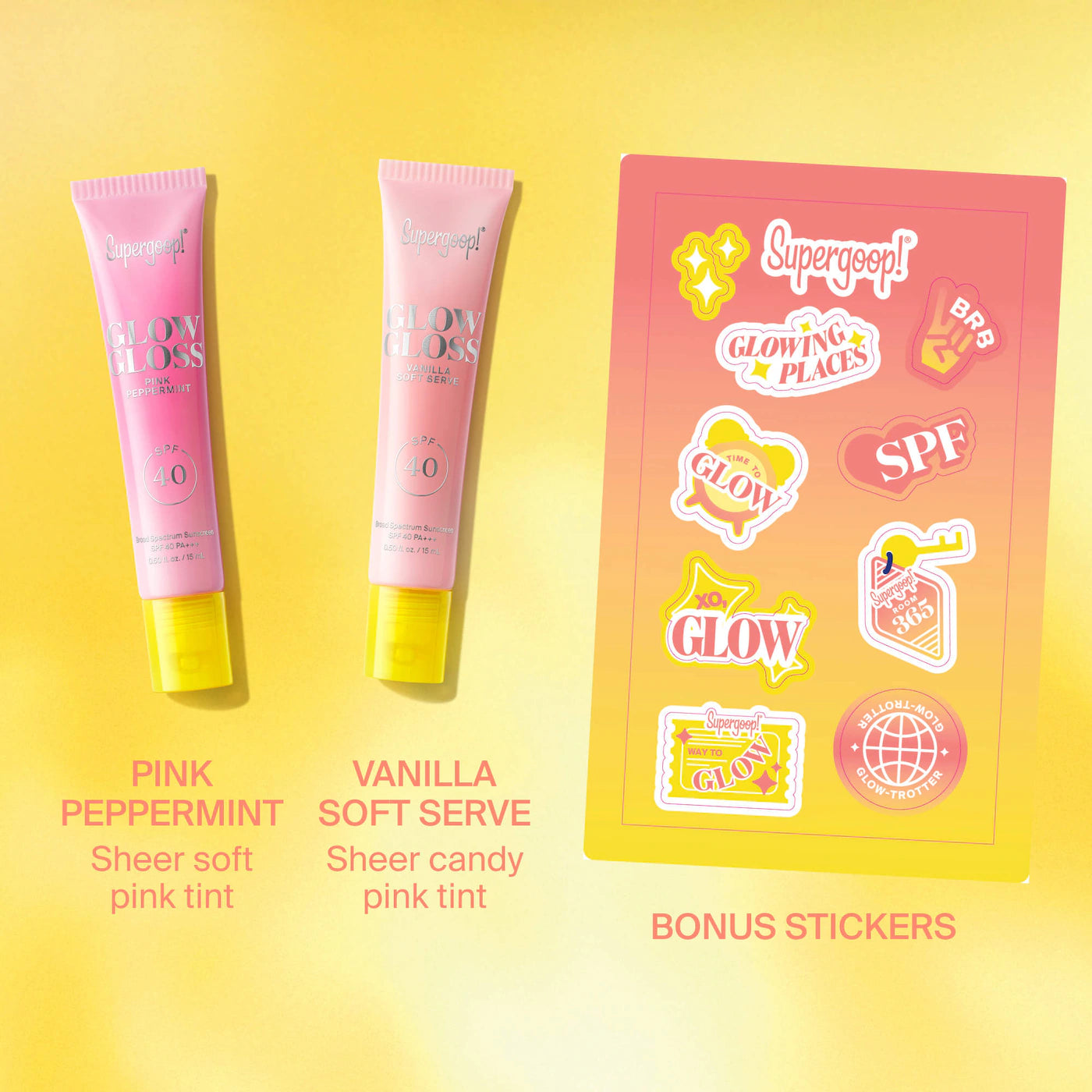 Lip Service Glossy Balm SPF 40 Duo
