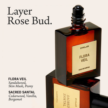 Rose Bud Roll-On Perfume Oil with Hemp and Black Currant