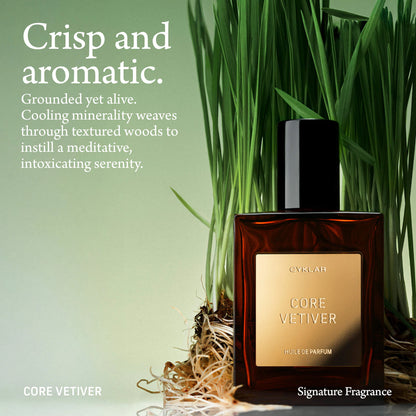Core Vetiver Roll-On Perfume Oil with Driftwood and Citrus Zest
