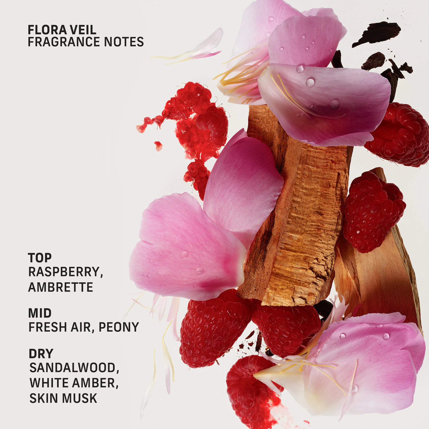 Flora Veil Roll-On Perfume Oil with Skin Musk and Peony