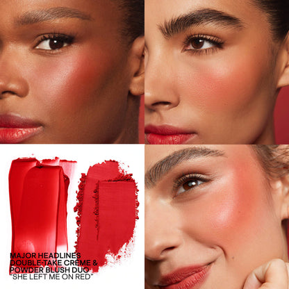 Mini Major Headlines Double-Take Crème & Powder Blush Duo