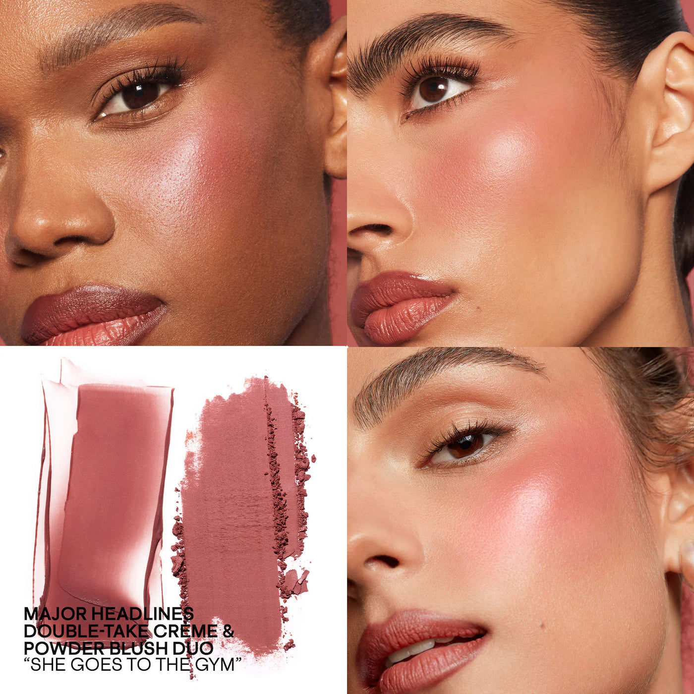 Mini Major Headlines Double-Take Crème & Powder Blush Duo