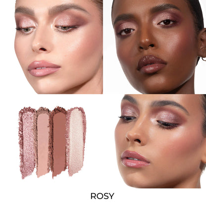Luxe Glam Compact Quad Eyeshadow Palette