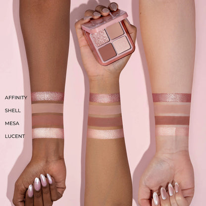 Luxe Glam Compact Quad Eyeshadow Palette