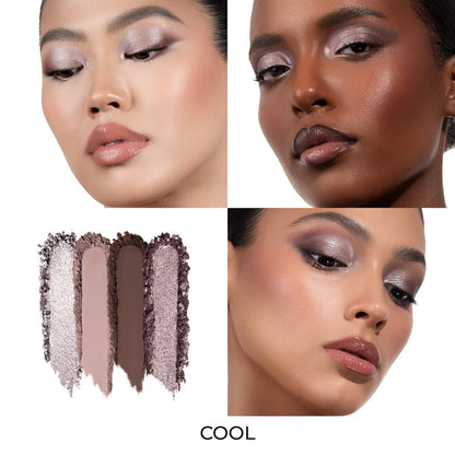 Luxe Glam Compact Quad Eyeshadow Palette