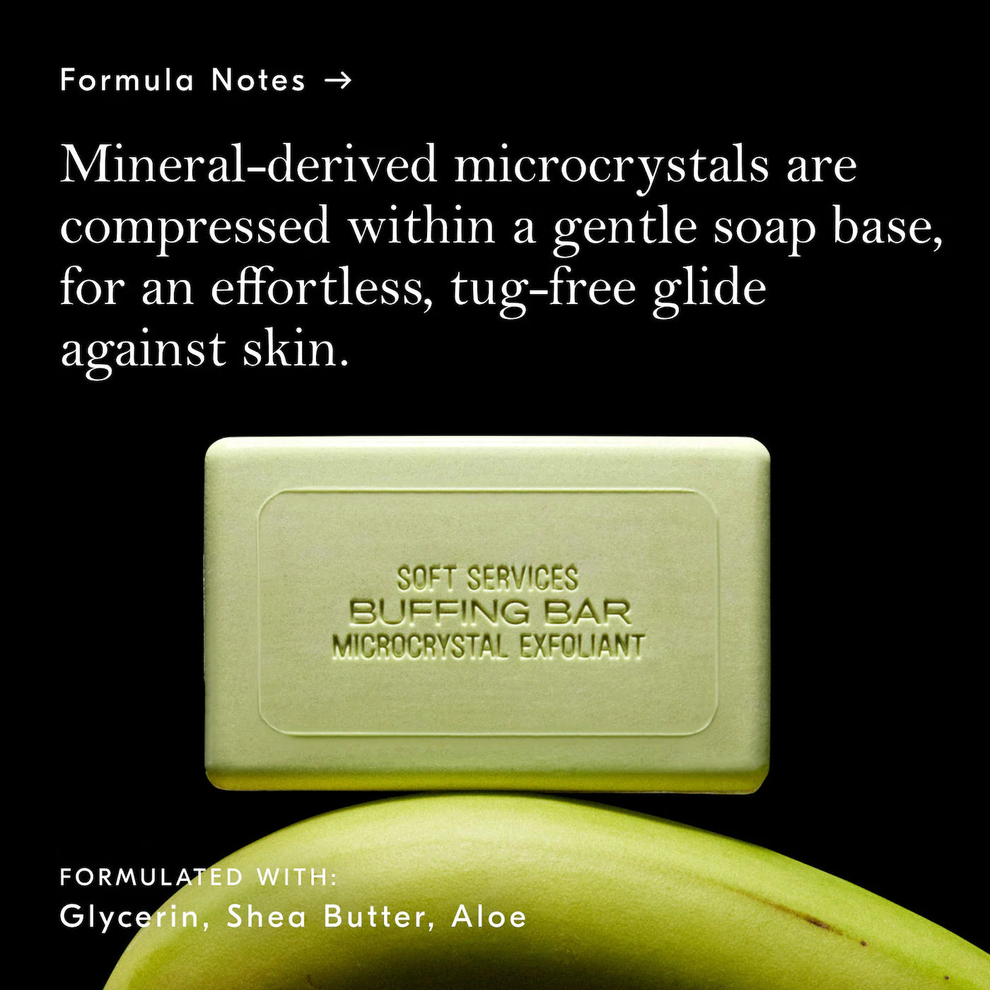 Green Banana Buffing Bar Exfoliating Body Bar for KP and Ingrown Hair