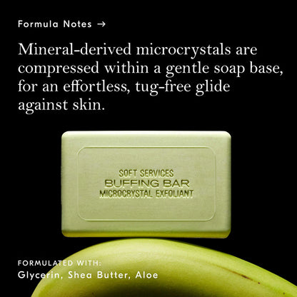 Green Banana Buffing Bar Exfoliating Body Bar for KP and Ingrown Hair