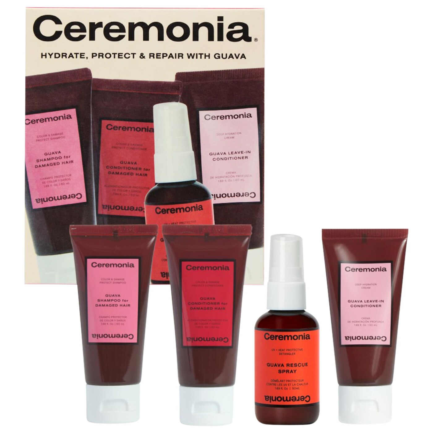 Guava Travel Kit for Dry and Damaged Hair