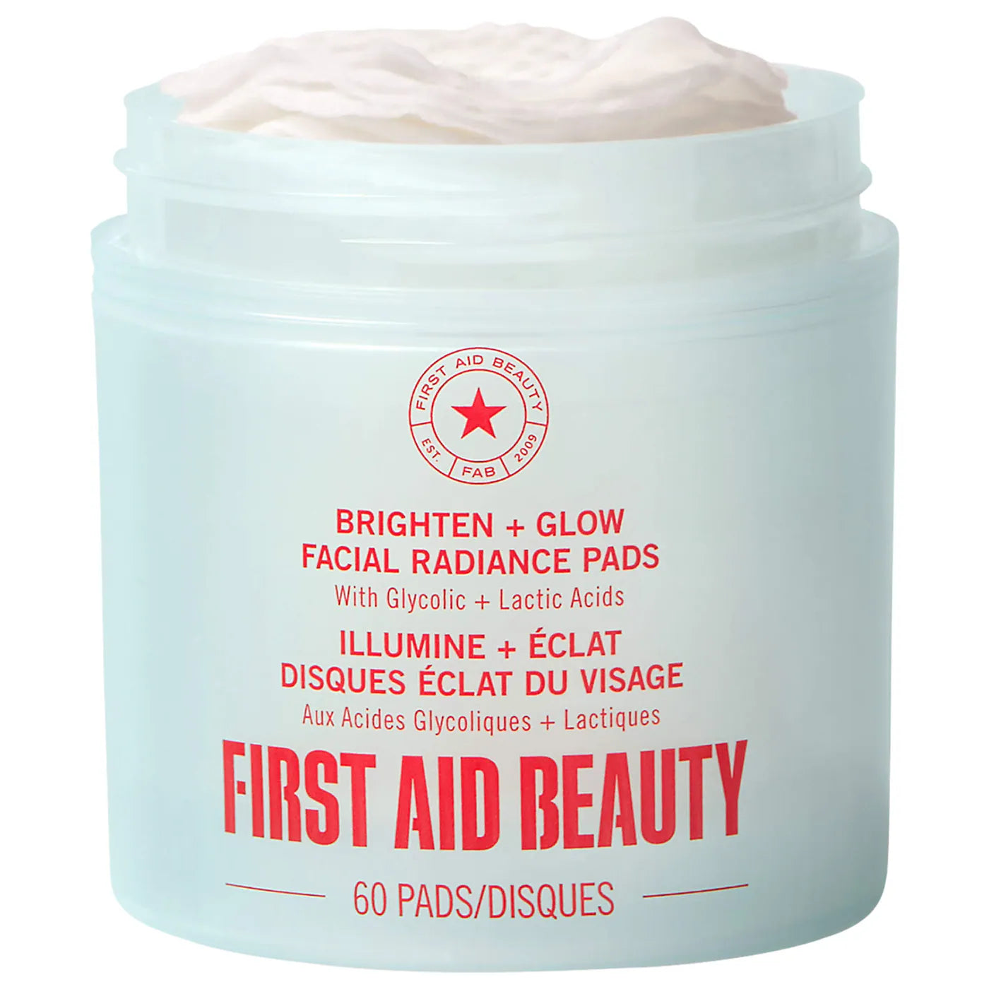 Brighten + Glow Facial Radiance Pads with Glycolic + Lactic Acids