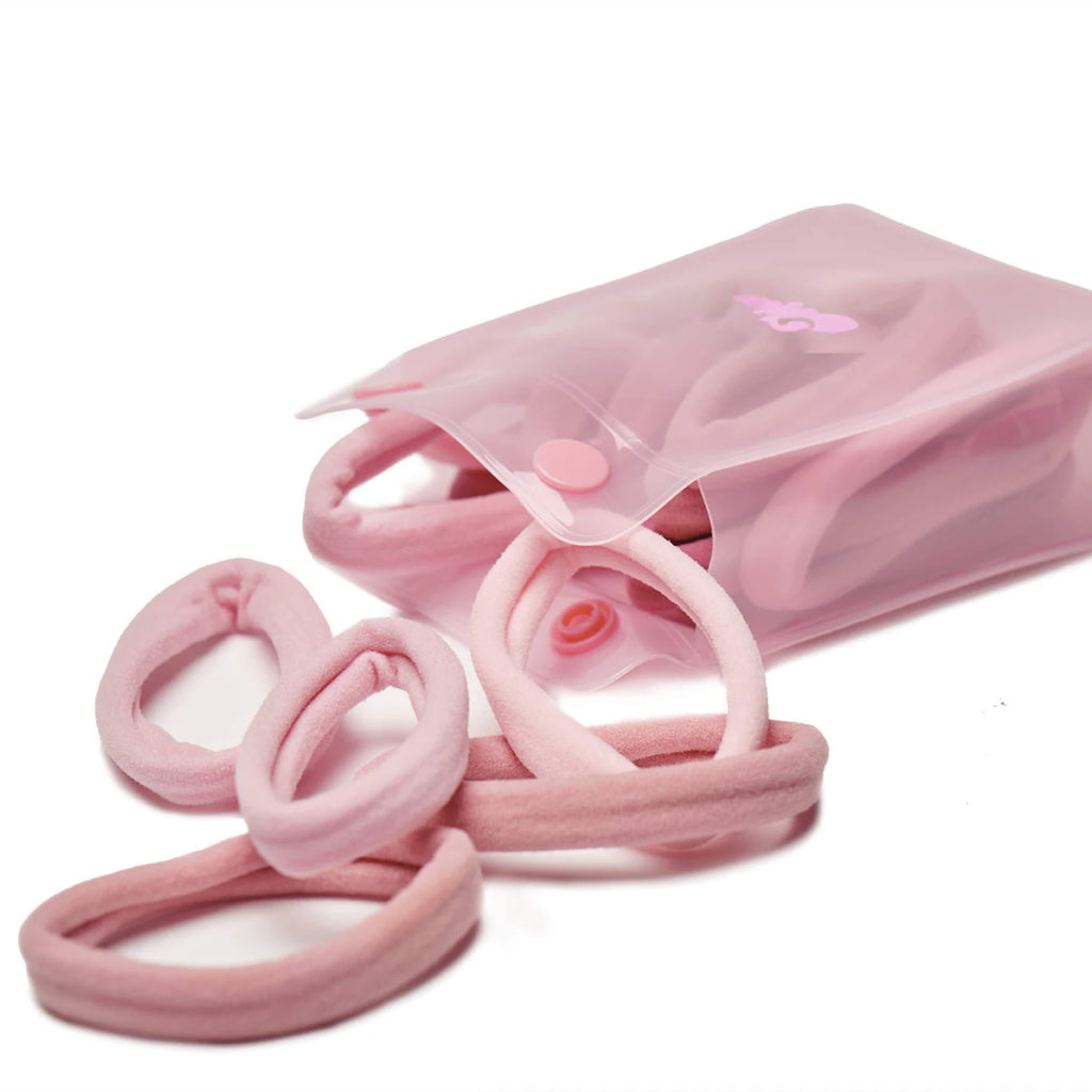 Pink Pastel Fabric Hair Ties