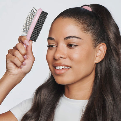 Double Take Dual Sided Detangling and Smooth Hair Brush