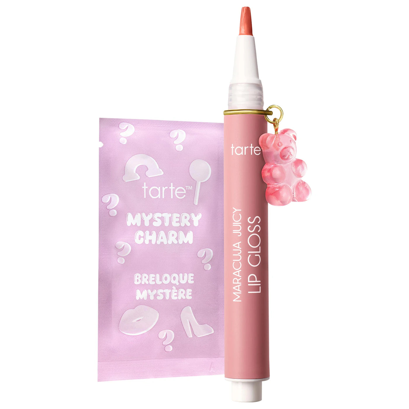 maracuja juicy lip plumping peptide gloss with charm