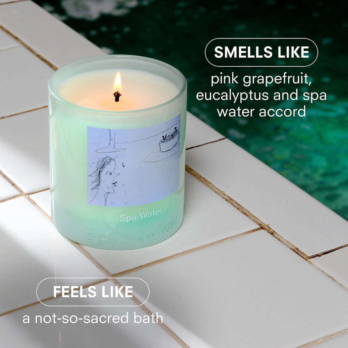 Spa Water Candle