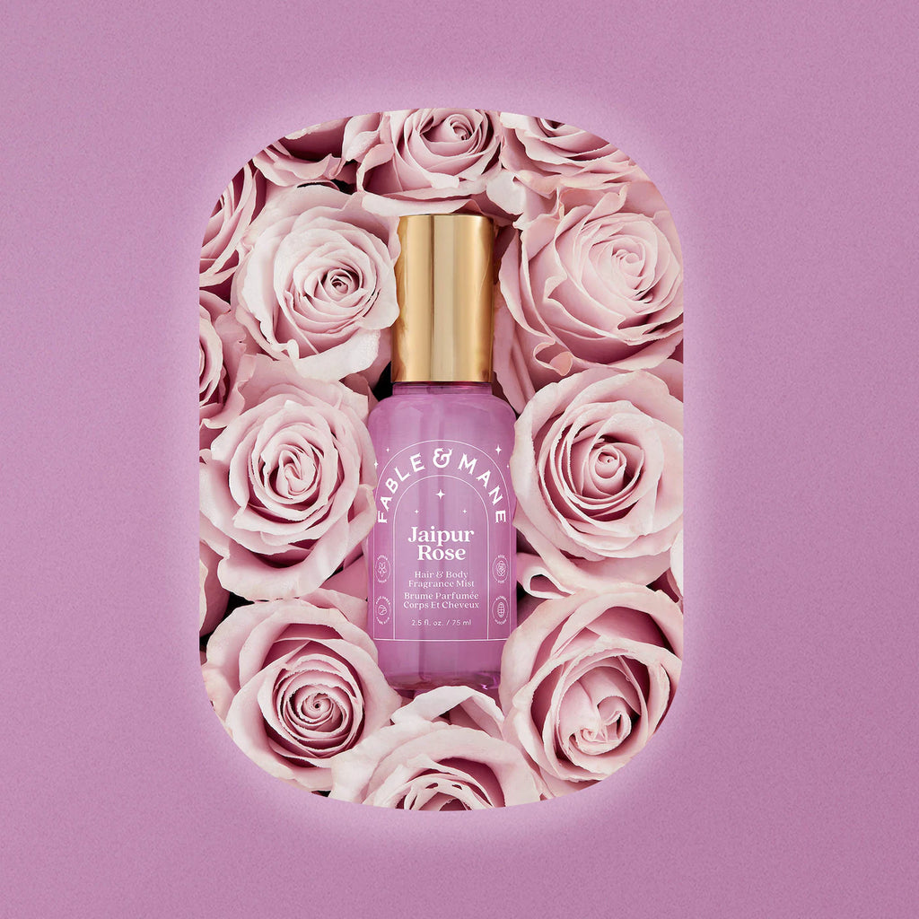 Jaipur Rose Hair & Body Mist with Saffron + Black Amber