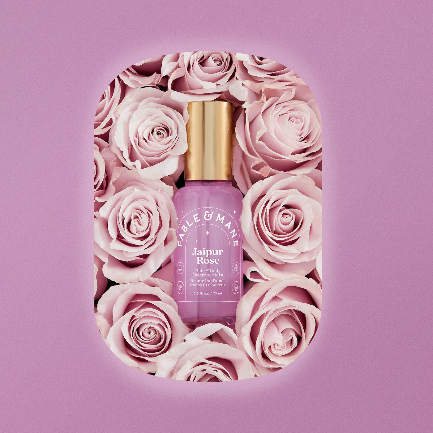 Jaipur Rose Hair & Body Mist with Saffron + Black Amber