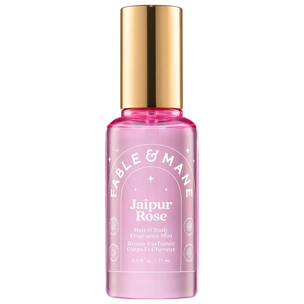 Jaipur Rose Hair & Body Mist with Saffron + Black Amber