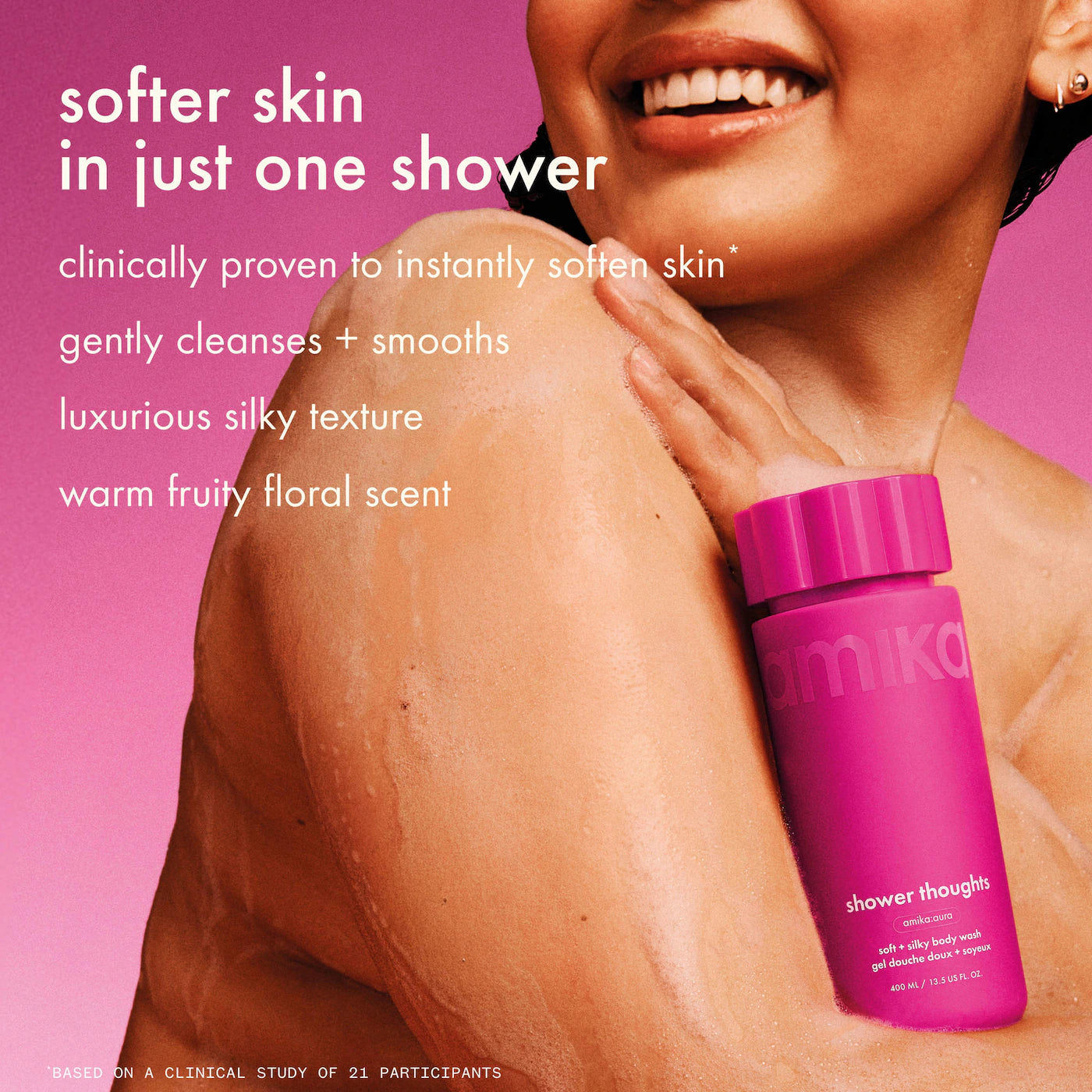 Shower Thoughts Soft + Silky Body Wash with AHA and Glycerin