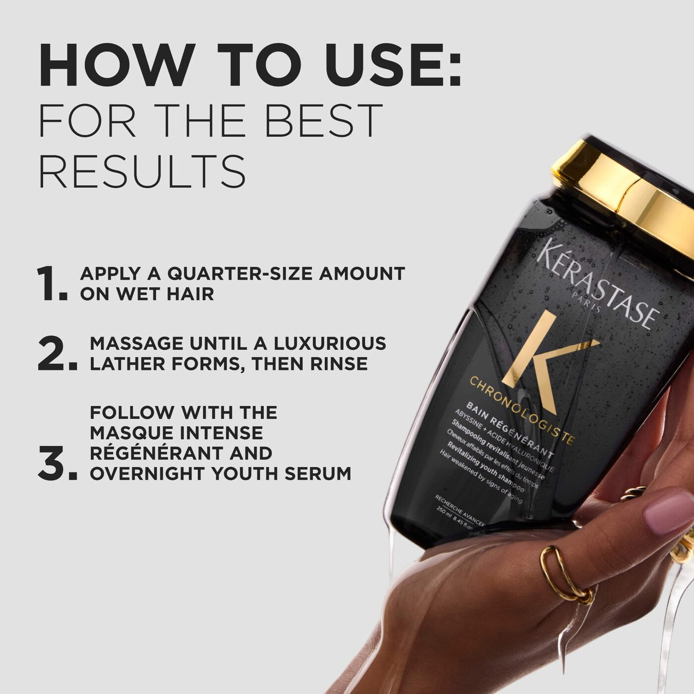 Chronologiste Moisturizing Shampoo for Hair Repair and Shine