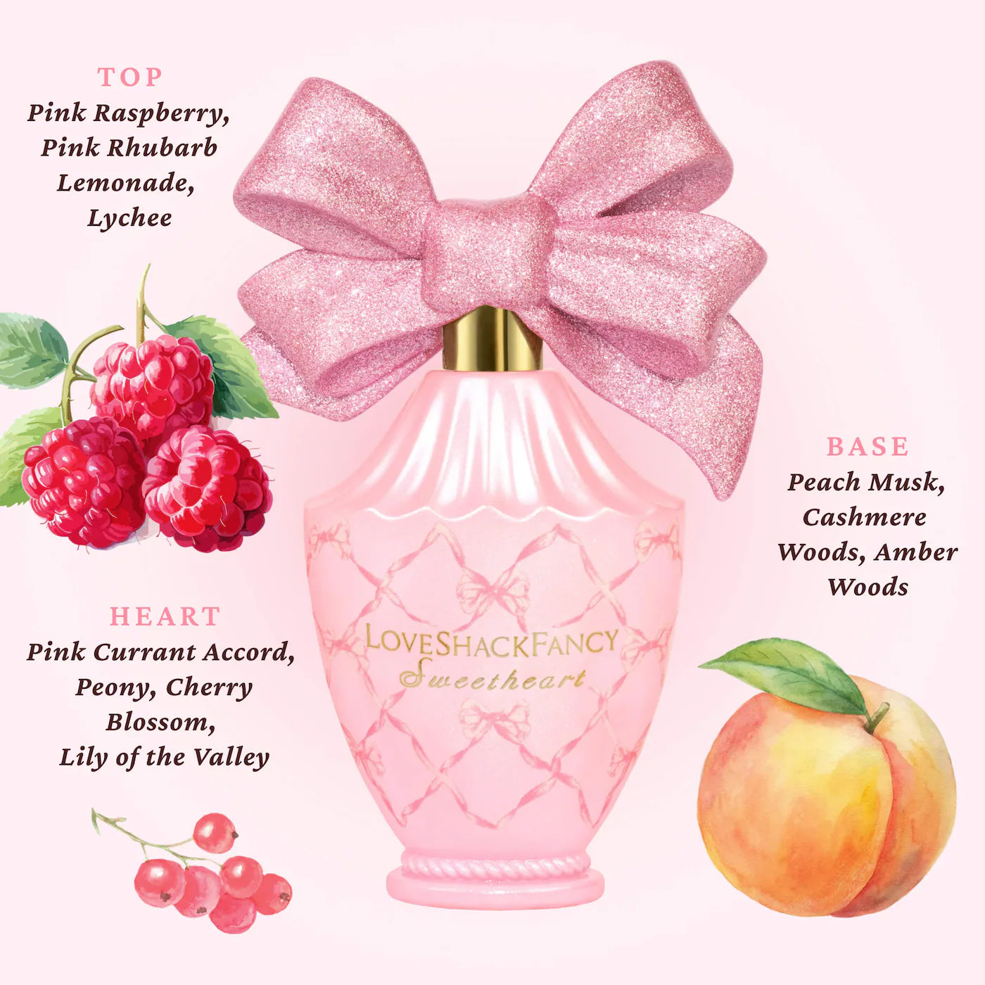 Sweetheart Eau de Parfum with Raspberry and Peach