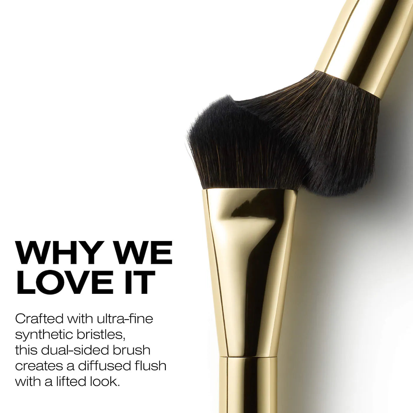 Dual Blush and Blur Precision Brush for Blushing and Lifting