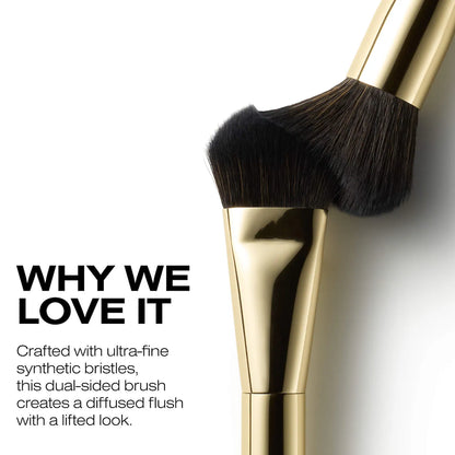 Dual Blush and Blur Precision Brush for Blushing and Lifting