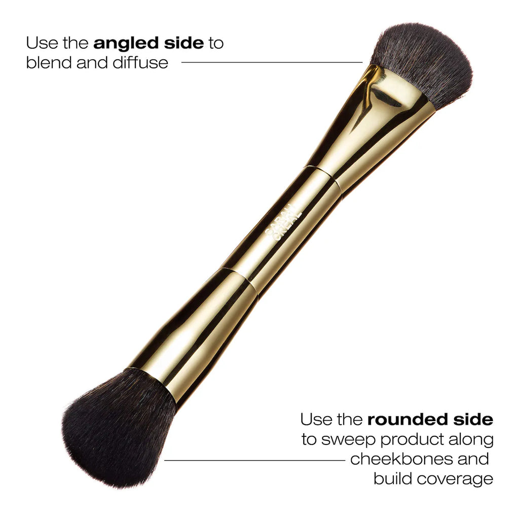 Dual Blush and Blur Precision Brush for Blushing and Lifting