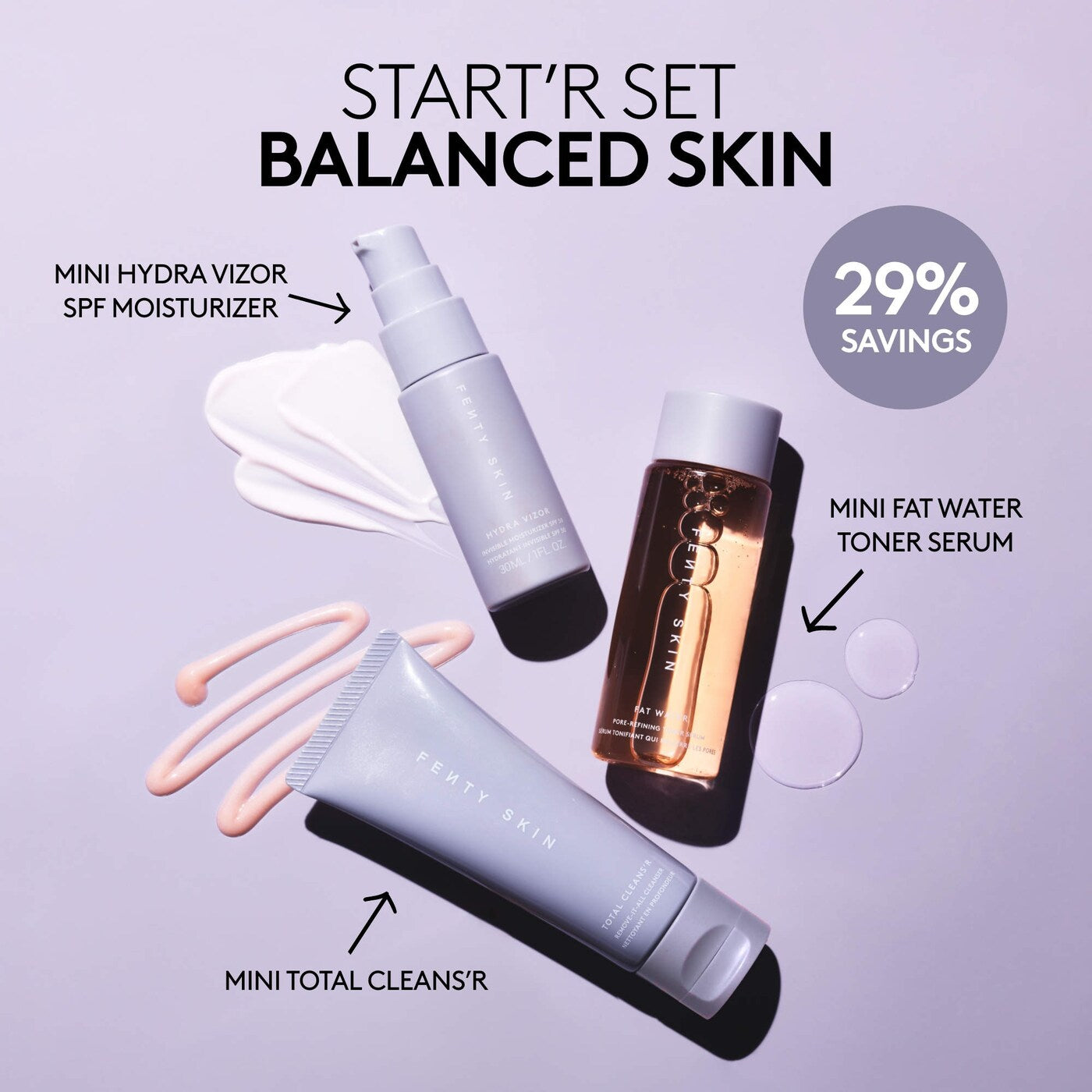 Travel Size Start'r Set for Balanced Skin