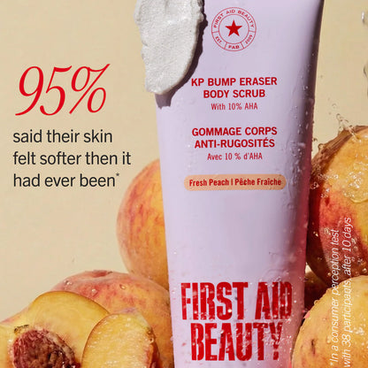KP Bump Eraser Body Scrub with 10% AHA – Peach