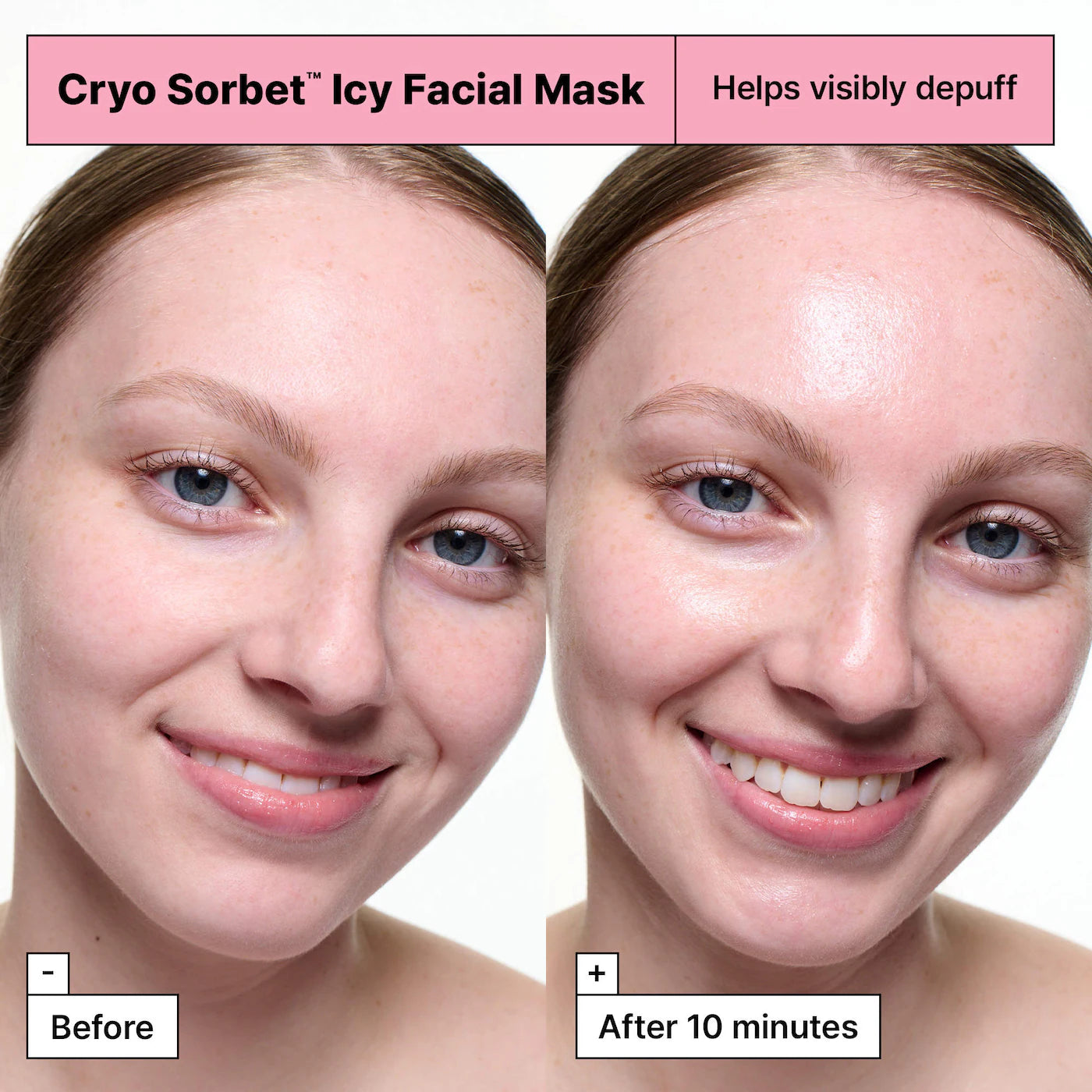 Cryo Sorbet Icy Facial Mask to Visibly Depuff
