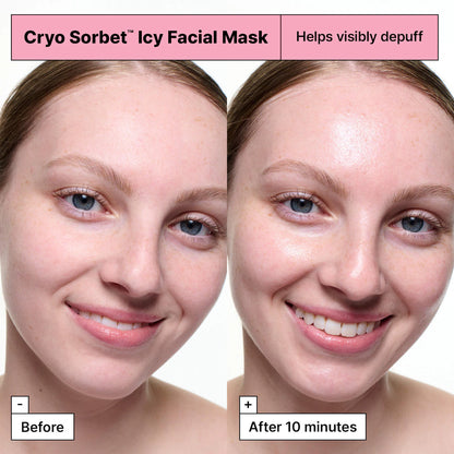 Cryo Sorbet Icy Facial Mask to Visibly Depuff