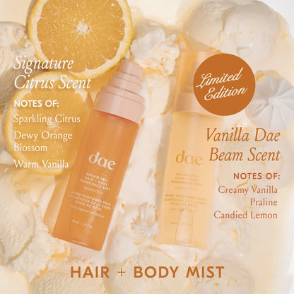 Dream Veil Hair & Body Fragrance Mist Vanilla Dae Beam