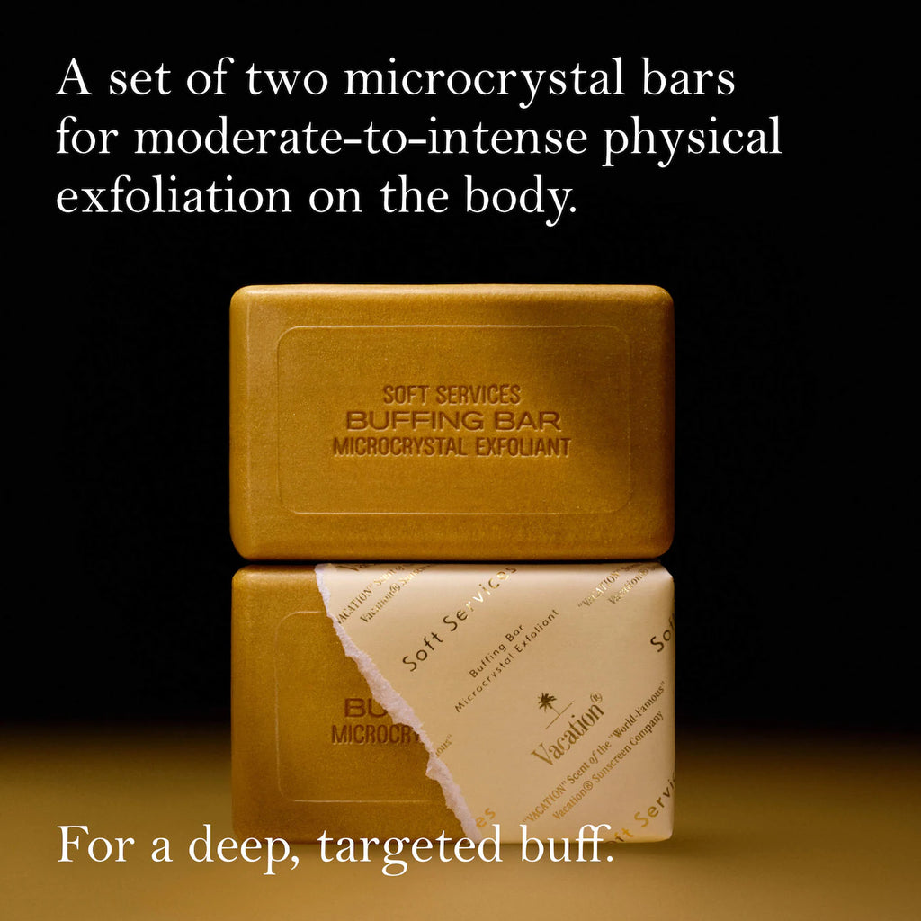 Soft Services x Vacation® "VACATION" Buffing Bar Exfoliating Body Bar