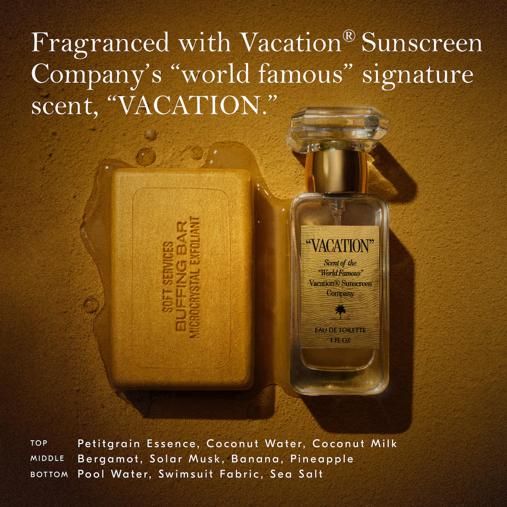 Soft Services x Vacation® "VACATION" Buffing Bar Exfoliating Body Bar
