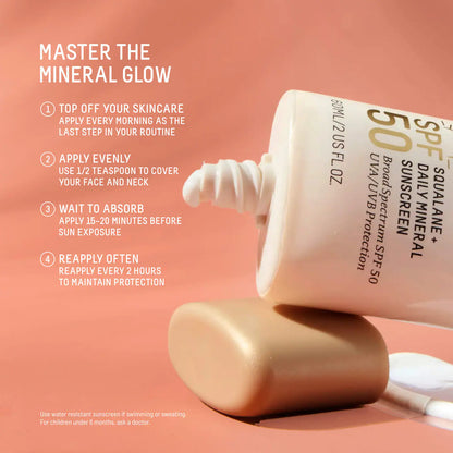 Daily Hydration Mineral Face Sunscreen SPF 50 + Squalane