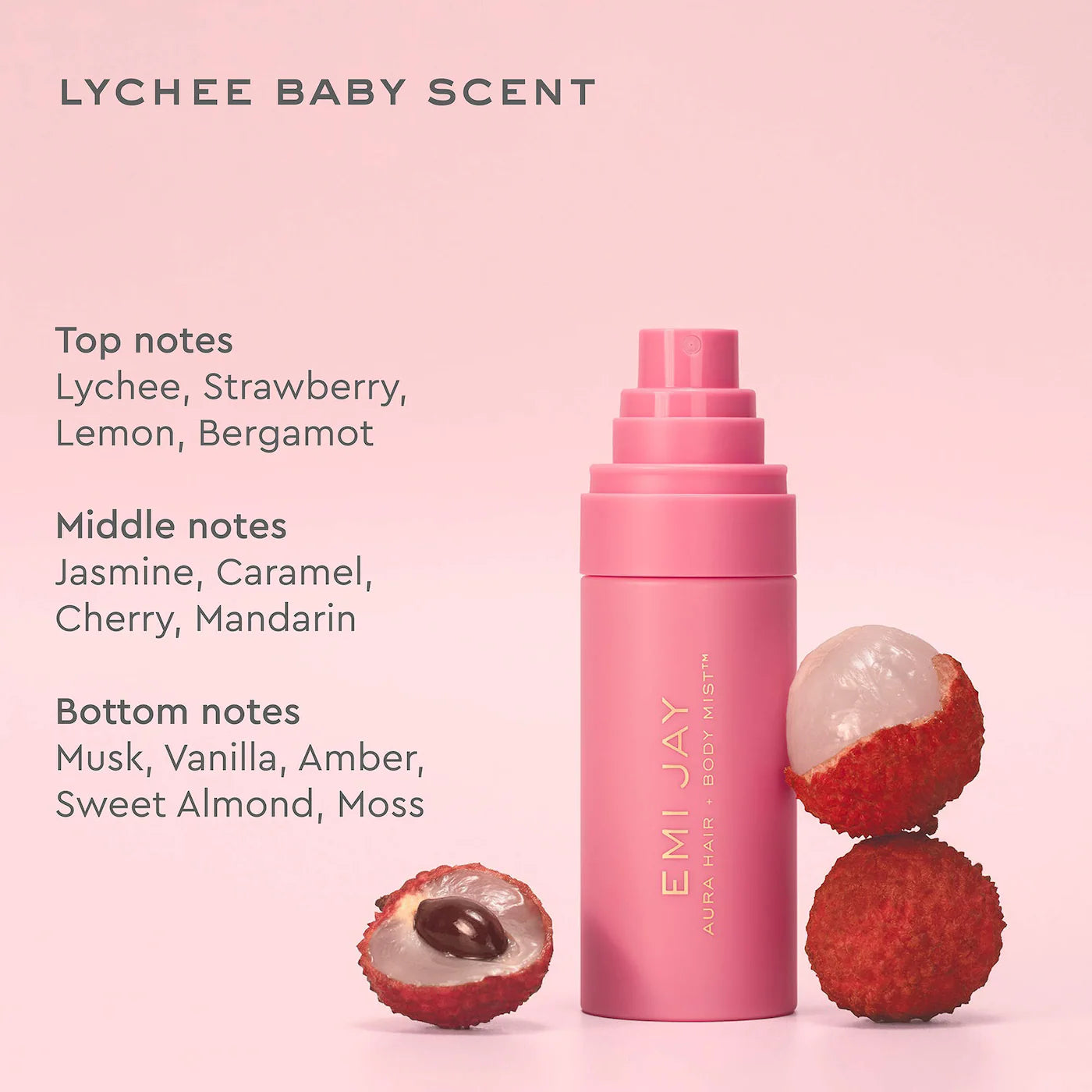 Aura Hair & Body Fragrance Mist in Lychee Baby