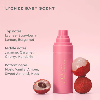 Aura Hair & Body Fragrance Mist in Lychee Baby