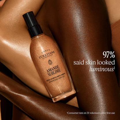 Instant Golden Glow with Almond Shimmering Body Oil
