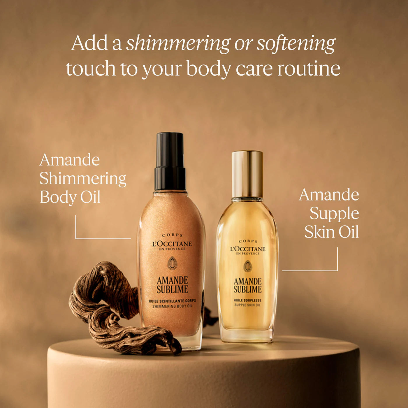 Instant Golden Glow with Almond Shimmering Body Oil
