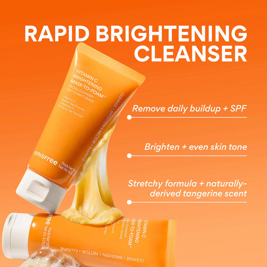 Vitamin C Brightening Daily Korean Mask-to-Foam™ Cleanser