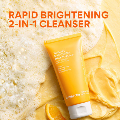 Vitamin C Brightening Daily Korean Mask-to-Foam™ Cleanser