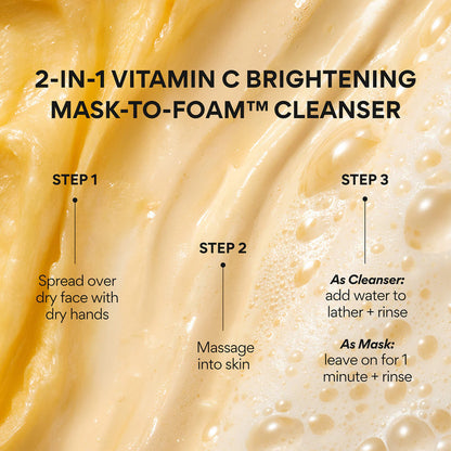 Vitamin C Brightening Daily Korean Mask-to-Foam™ Cleanser