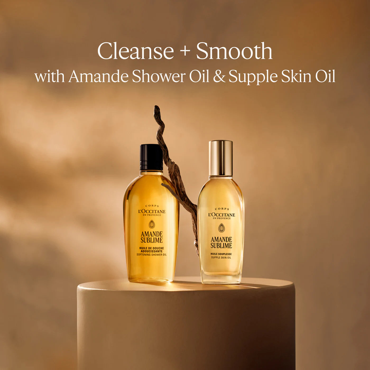 Cleansing And Softening Refillable Shower Oil With Almond Oil