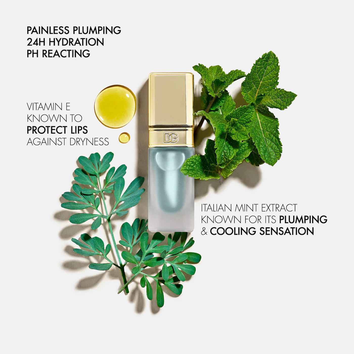 Mint Oil Lip Plumper with 24H Hydration & Vitamin E