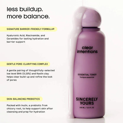 Clear Intentions Hydrating and Pore-Clarifying Essential Toner