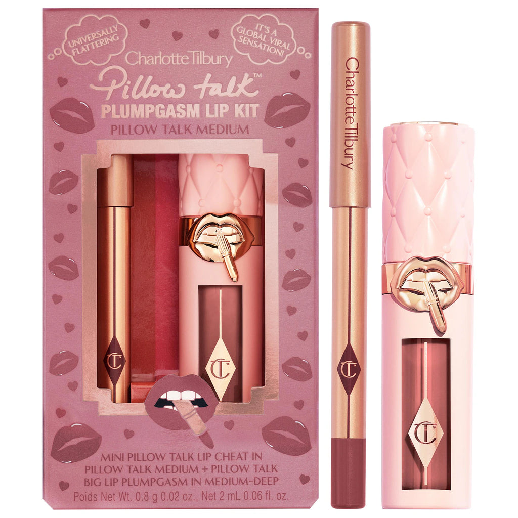 Mini Pillow Talk Plumpgasm Lip Liner and Lip Gloss Set