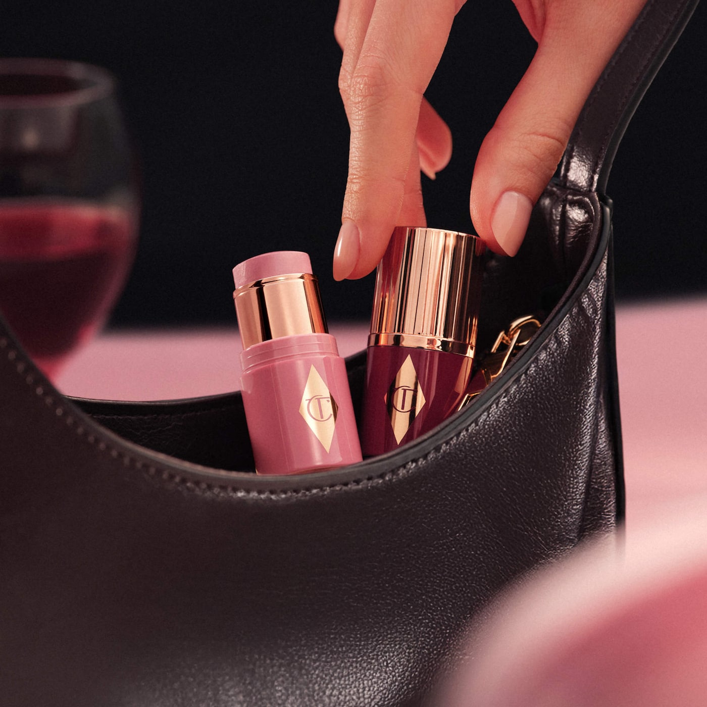 Mini Unreal Lip + Cheek Glow Blush Stick with Hyaluronic Acid