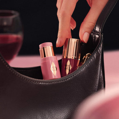 Mini Unreal Lip + Cheek Glow Blush Stick with Hyaluronic Acid