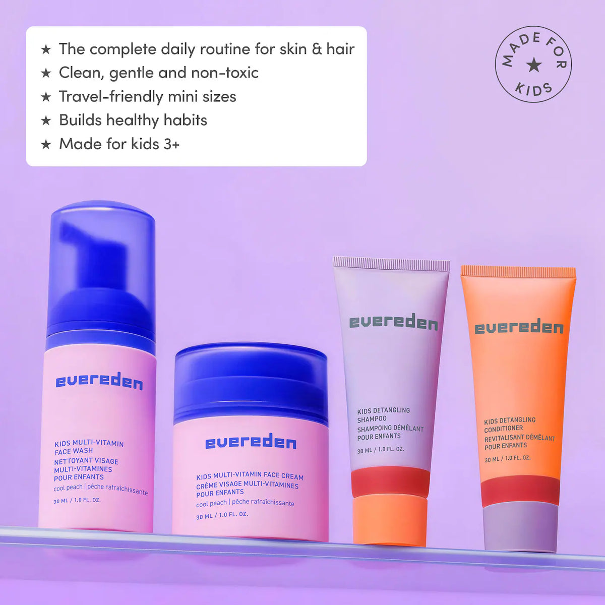 Kids Skin & Hair Starter Set for Sensitive Skin
