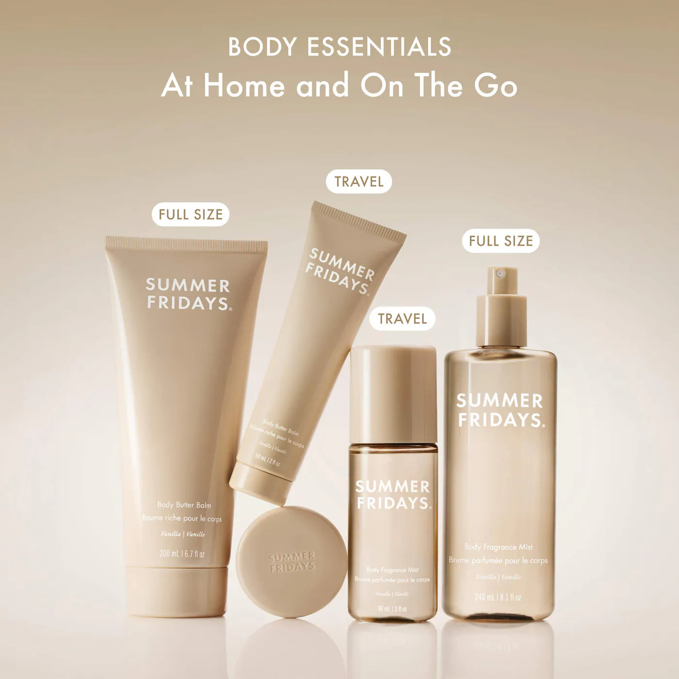Vanilla Hair + Body Fragrance Mist