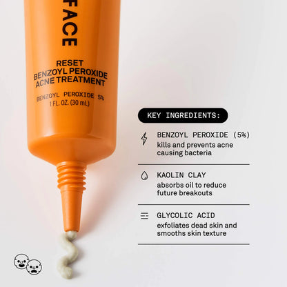 5% Reset Benzoyl Peroxide Acne Treatment with Glycolic Acid